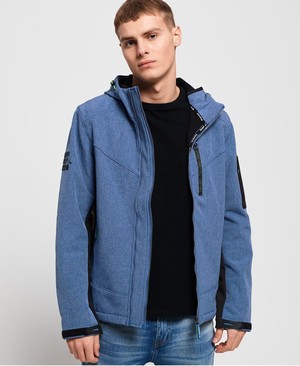 Superdry Hooded Paralex SD-Windtrekker Férfi Kabát Kék | HGDSL0541